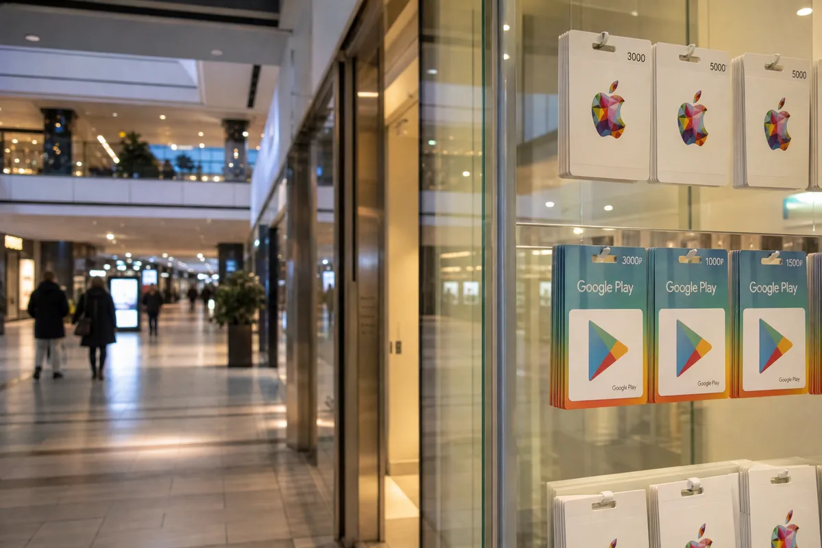 Подарочные карты App Store и Google Play: отличия, ограничения и правила выбора